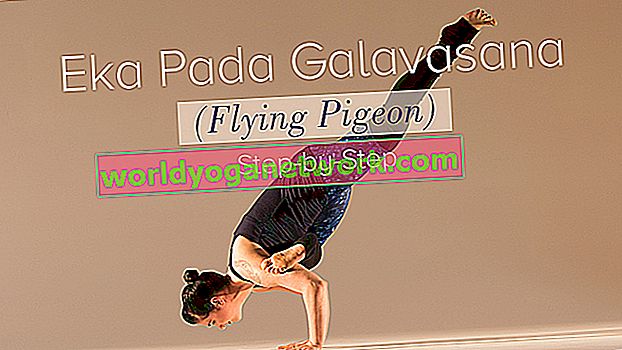 Postura de desafío: Paloma voladora (Eka Pada Galavasana)